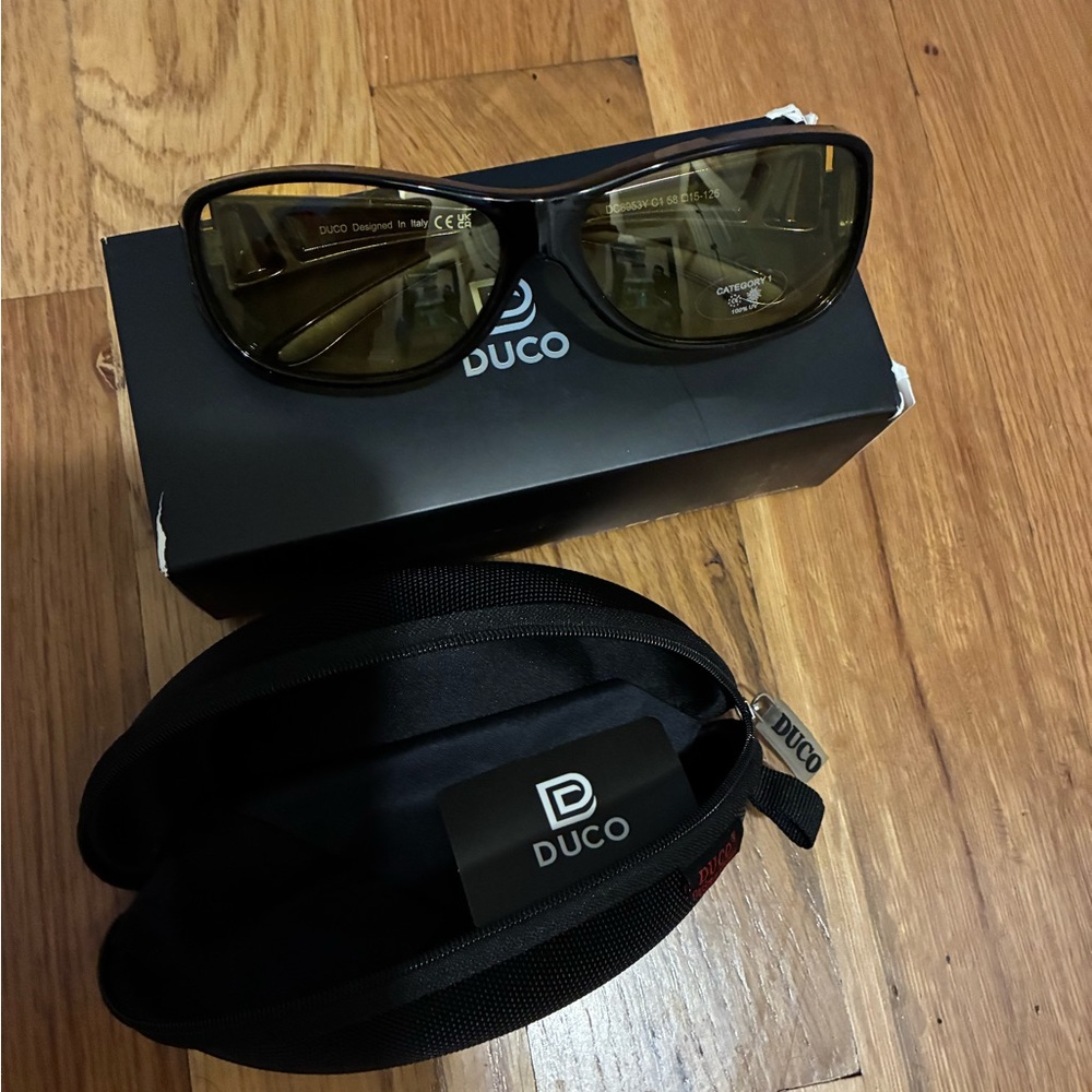 Duco Black Sunglasses with Case
